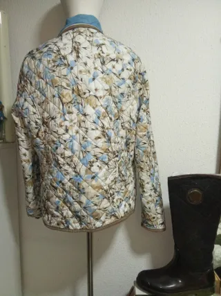 Anorak fino reversible estampado floral