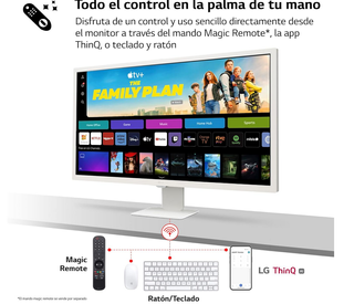 Monitor Smart LG 32SR50F-W 32" Bianco