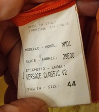 Chaqueta Versace Classics V2 Vintage Naranja