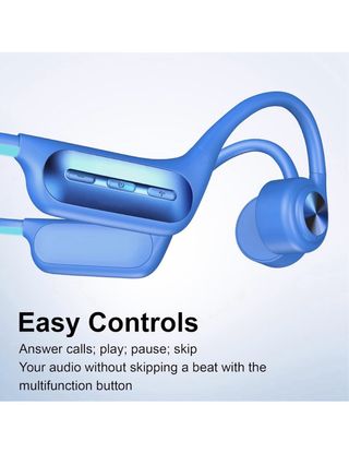 Auriculares Conducción Ósea Natación Azul