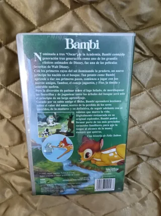 Lote 3 VHS Disney Clásicos (Español)precntados