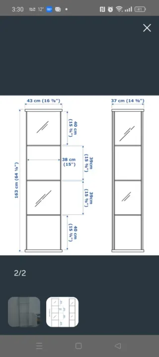Vetrine in vetro Ikea Detolf