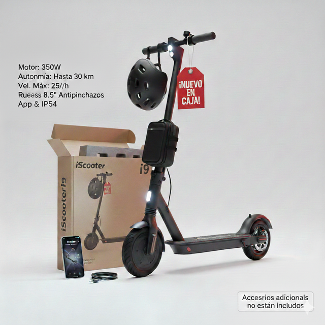 Patinete Eléctrico iScooter i9 HOMOLOGADO DGT 2026