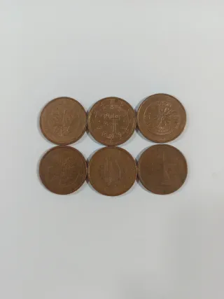 Monedas De La Zona Euro.