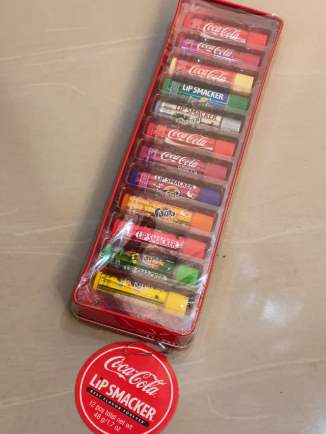 Set 12 Brillos Labiales Lip Smacker Coca-Cola