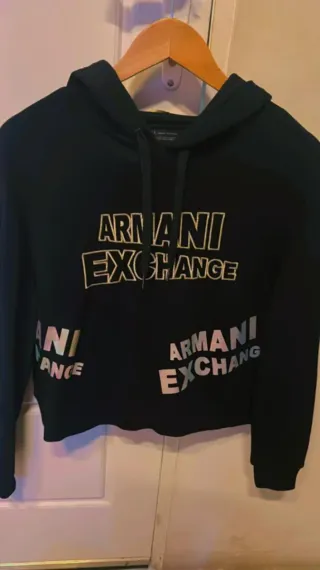 Sudadera Armani Exchange Negra Multicolor