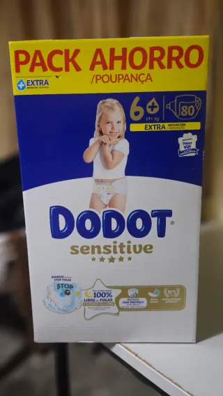 80 Fraldas Dodot Sensitive T6+