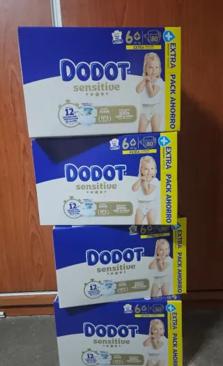 4x80 Dodot Sensitive T6+ (14kg+)