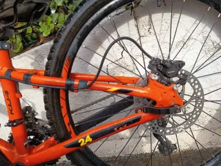 Bicicleta Montaña Infantil Naranja 24