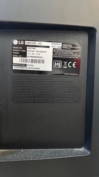 Televisor LG  28’  LG 28MT49S-PZ