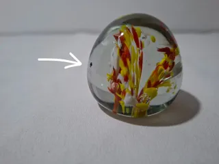 2 PISAPAPELES VINTAGE CRISTAL DE MURANO AÑOS 70