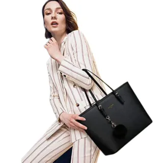URAQT Borsa Tote Donna Nera Grande Capacità