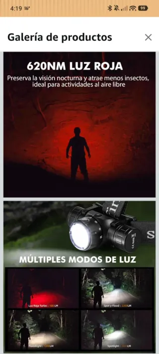 Linterna frontal Sofirn HS21