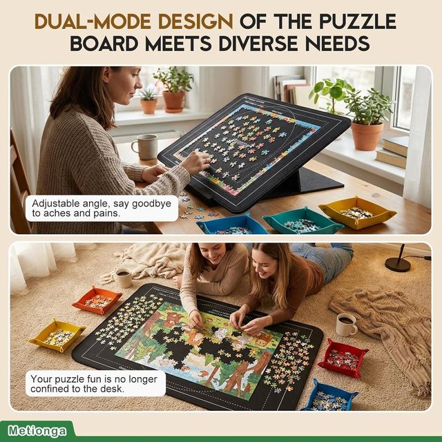 Metionga tablero puzzle 1000p bandejas y soporte