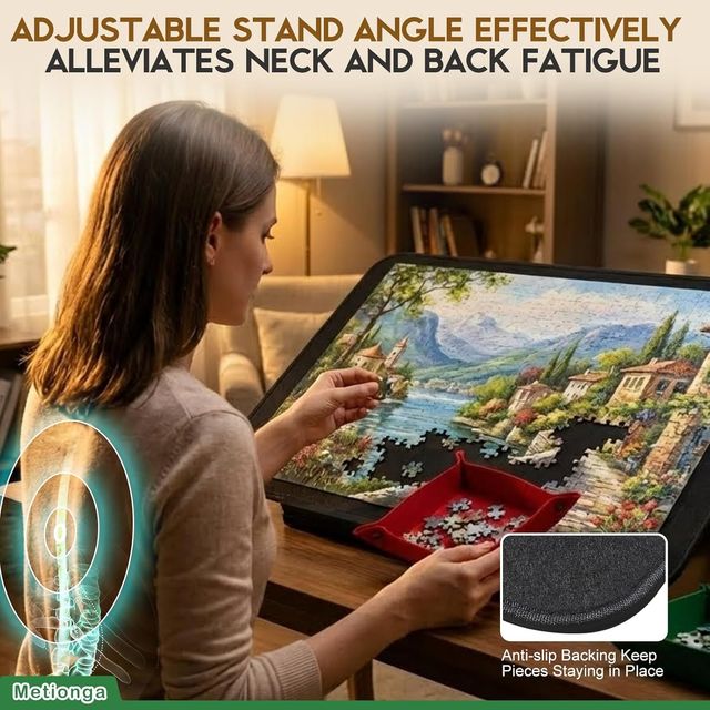 Metionga tablero puzzle 1000p bandejas y soporte