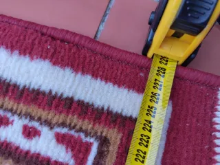 Alfombra Vintage XXXL Roja y Dorada