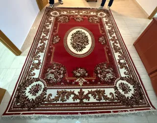 Alfombra Vintage XXXL Roja y Dorada