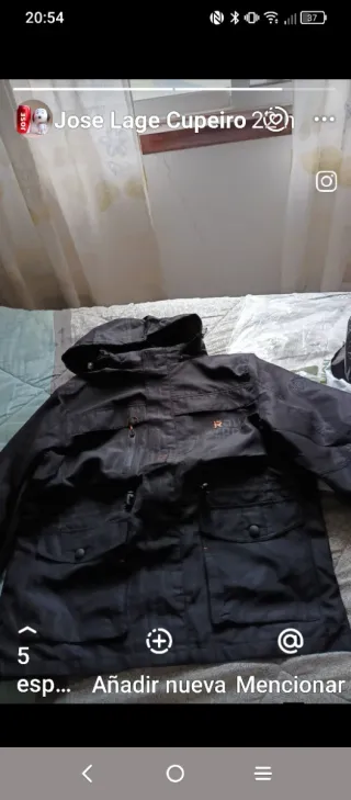 Chaqueta impermeable cortavientos Talla L