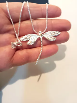 Colgante Plata Libélula