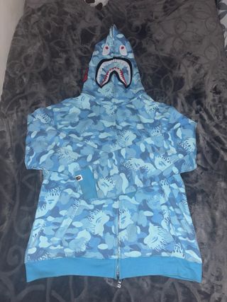 Sudadera BAPE Camuflaje Azul Tiburón