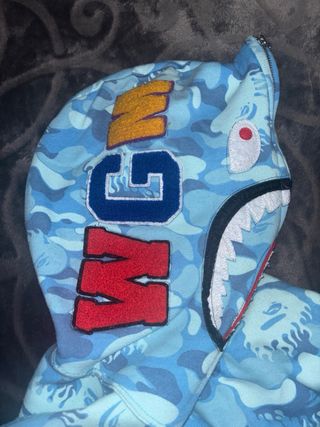 Sudadera BAPE Camuflaje Azul Tiburón