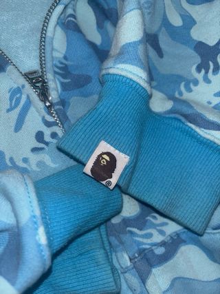 Sudadera BAPE Camuflaje Azul Tiburón