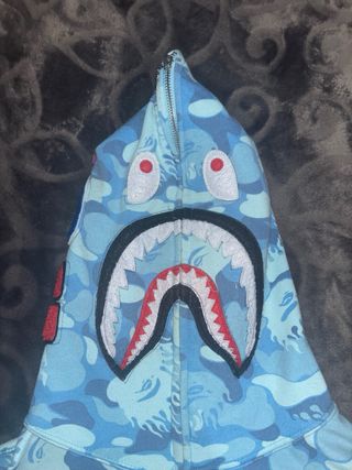 Sudadera BAPE Camuflaje Azul Tiburón