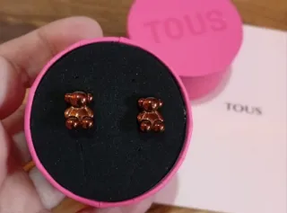 Pendientes Tous Colección Bold Bear Marrón Perlado