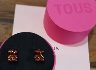 Pendientes Tous Colección Bold Bear Marrón Perlado