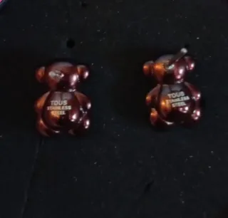 Pendientes Tous Colección Bold Bear Marrón Perlado
