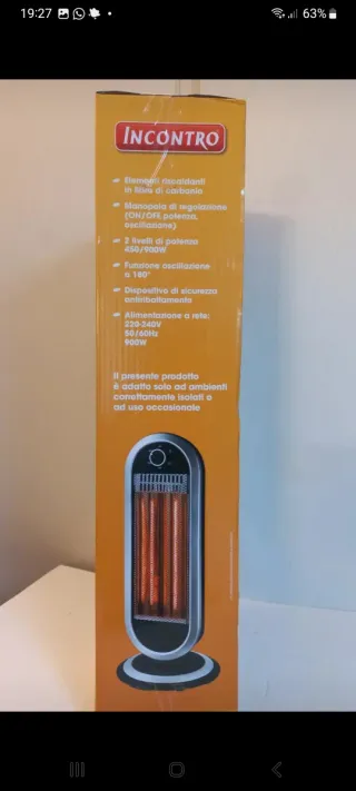 Stufetta Incontro Carbonio 900W