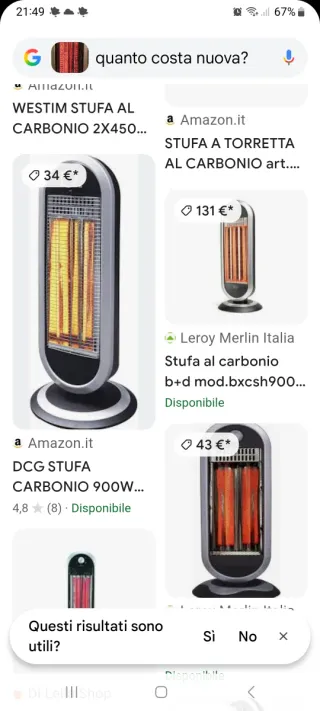 Stufetta Incontro Carbonio 900W