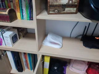 Estantería Mueble Modular Beige y Marrón