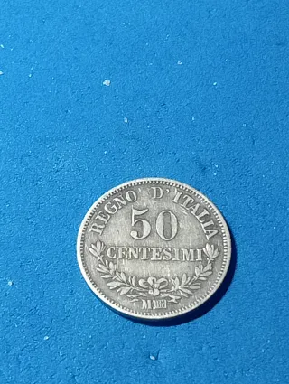 Moneta Regno d'Italia Argento 1863 lotto 11