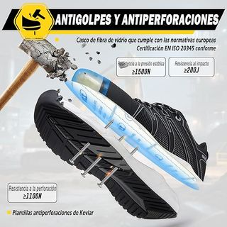 ISOOUS zapatos seguridad S3 SRC ESD impermeables