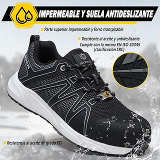 ISOOUS zapatos seguridad S3 SRC ESD impermeables