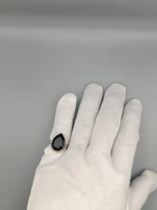 Anillo Plata 925 Ónix Negro