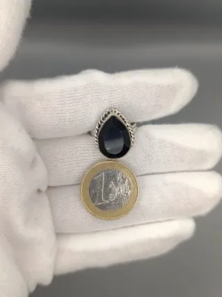 Anillo Plata 925 Ónix Negro