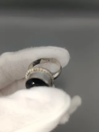 Anillo Plata 925 Ónix Negro