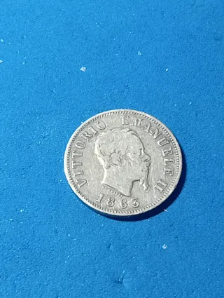 Moneta Regno Italia 1863 Argento