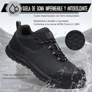 ISOOUS S3 SRC ESD HRO Zapatos seguridad PU‑TEK
