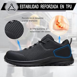 ISOOUS S3 SRC ESD HRO Zapatos seguridad PU‑TEK