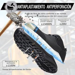 ISOOUS S3 SRC ESD HRO Zapatos seguridad PU‑TEK