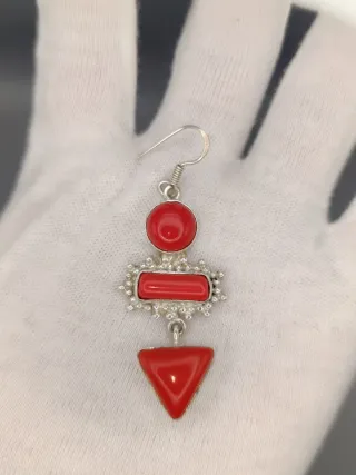 Pendientes Coral Plata 925