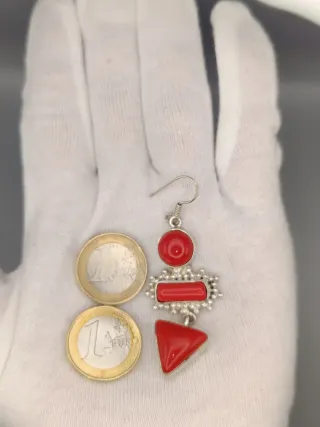 Pendientes Coral Plata 925