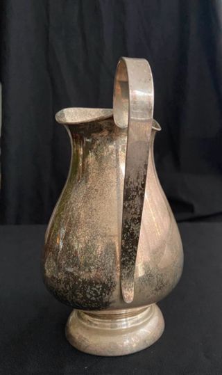Jarra metal plateado vintage siglo XX