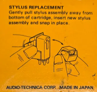 Puntale per giradischi Audio-Technica ATN105 originale