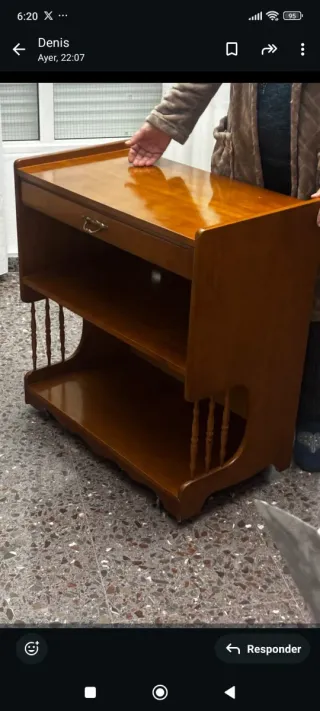 Mesa auxiliar madera TV