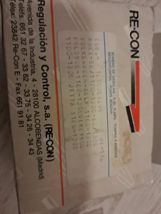 VW POLO . BOMBA DE GASOLINA