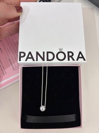 Collar Pandora Plata Circonita nuevo